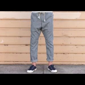 Dr. collectors railroad stripe denim